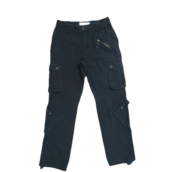 Lu Dao Jing Ying Other - Vintage Lu Dao Jing Ying Military Cargo Paratrooper Fatigue Pants M Black 31x30